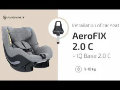Best AeroFIX AirFlow 2.0 C Black Kinder Kindersitze Isofix|Reboarder 0-18 Kg, Gruppe 0+/1
