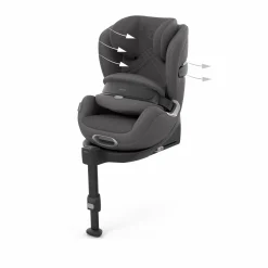 Best Anoris T2 i-Size Plus Mirage Grey Kinder Kindersitze Isofix|Kindersitze 9-18 Kg, Gruppe 1