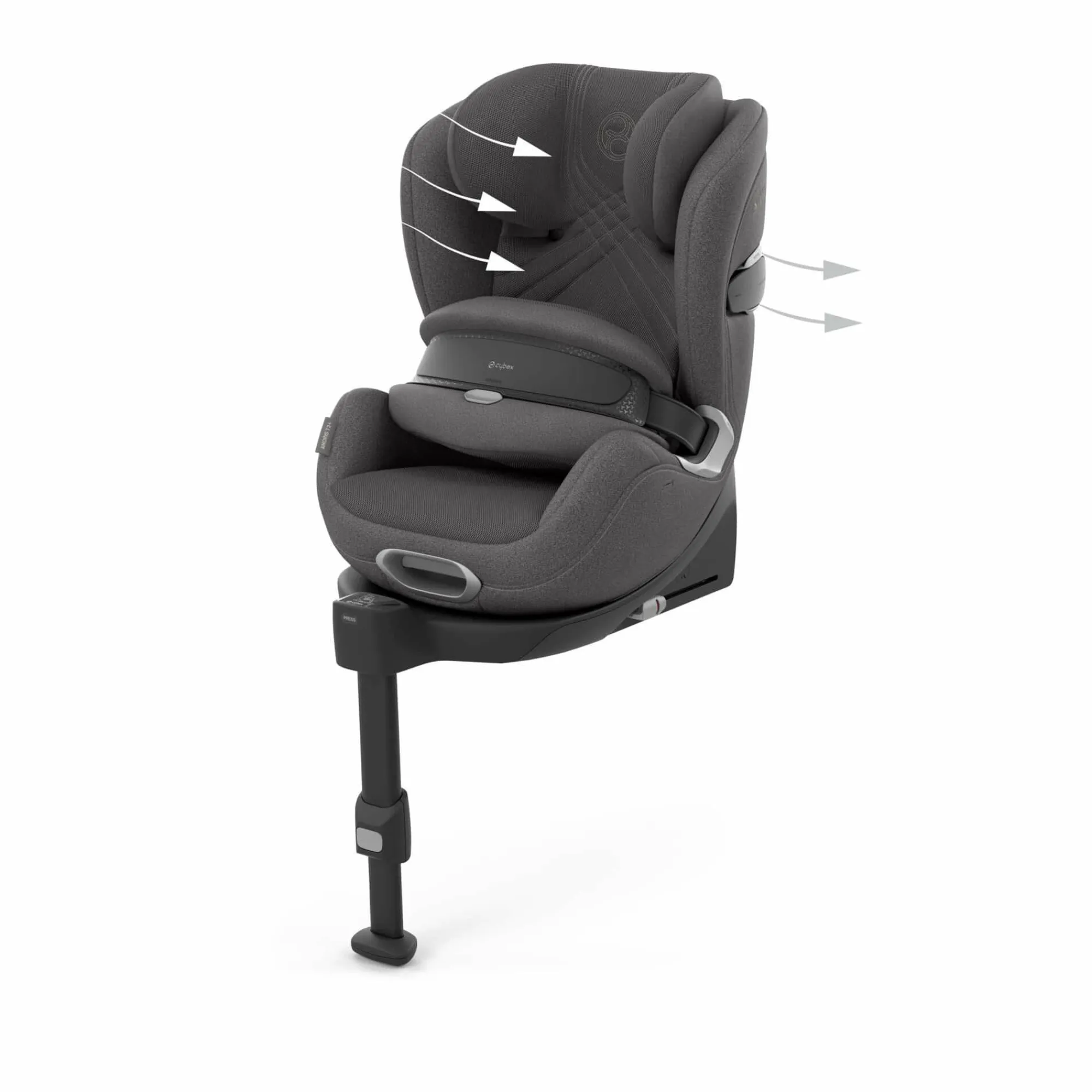 Best Anoris T2 i-Size Plus Mirage Grey Kinder Kindersitze Isofix|Kindersitze 9-18 Kg, Gruppe 1