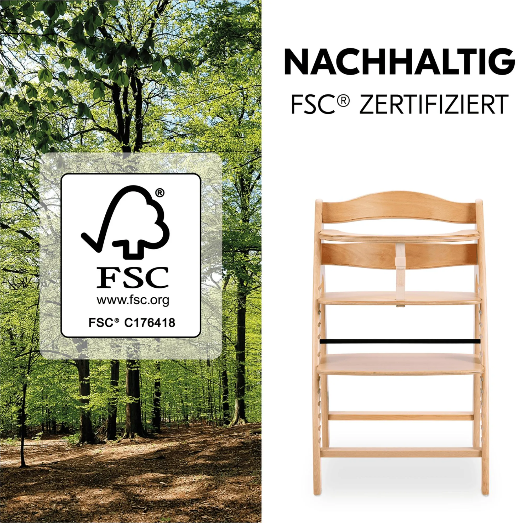 Arketa Beech Treppenhochstühle