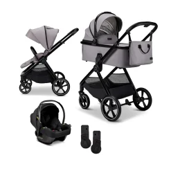 Clearance AURA 2 in 1 Kombi-Kinderwagen Stone mit Babyschale Cosmo 2.0 Kinder Kinderwagen Komplettsets