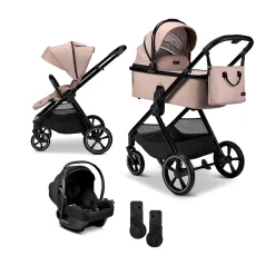 Best AURA 2 in 1 Kombi-Kinderwagen Sand mit Babyschale Cosmo 2.0 Kinder Kinderwagen Komplettsets