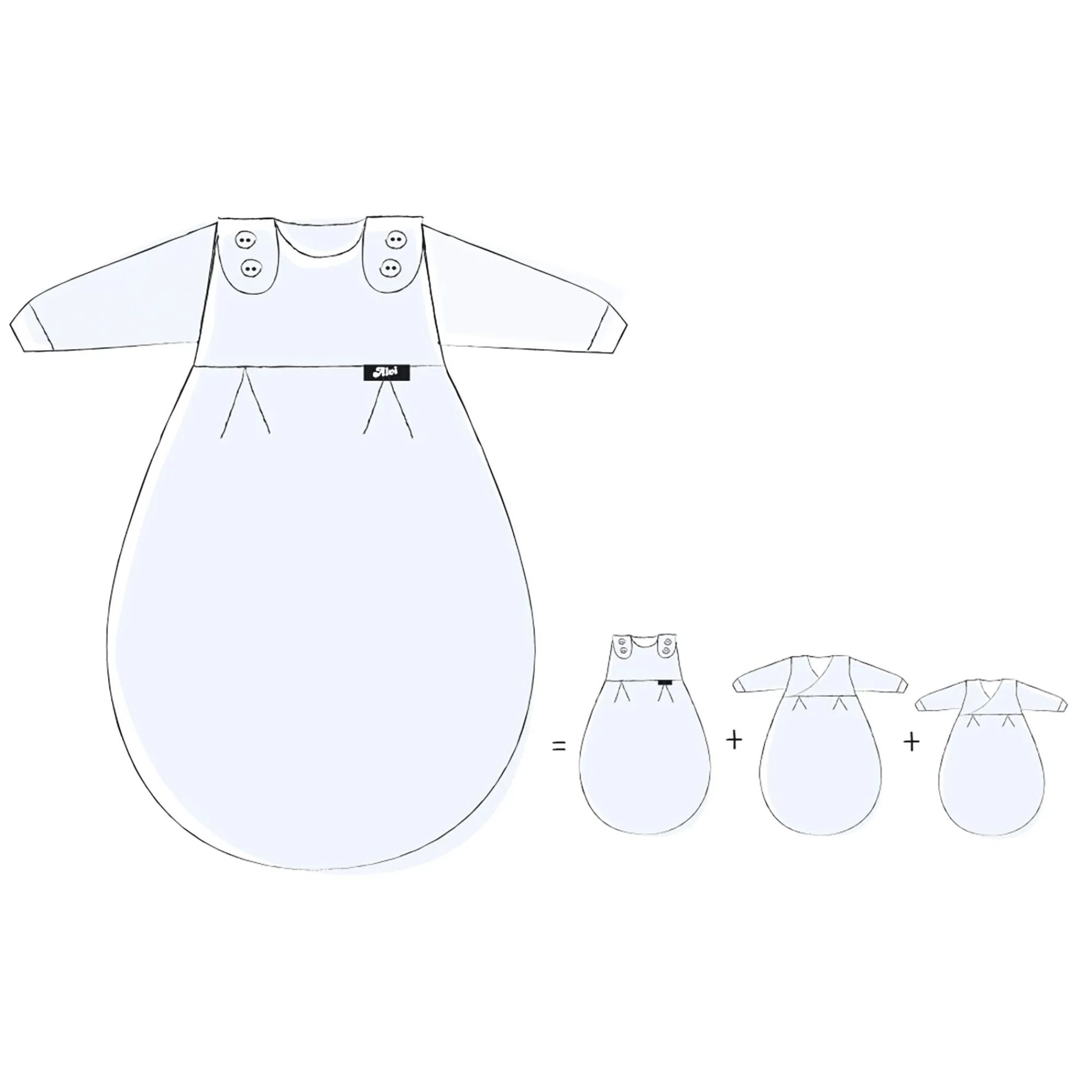 Clearance Baby-Mäxchen Schäfchen Gr. 44 Schlafsäcke|Schlafsäcke