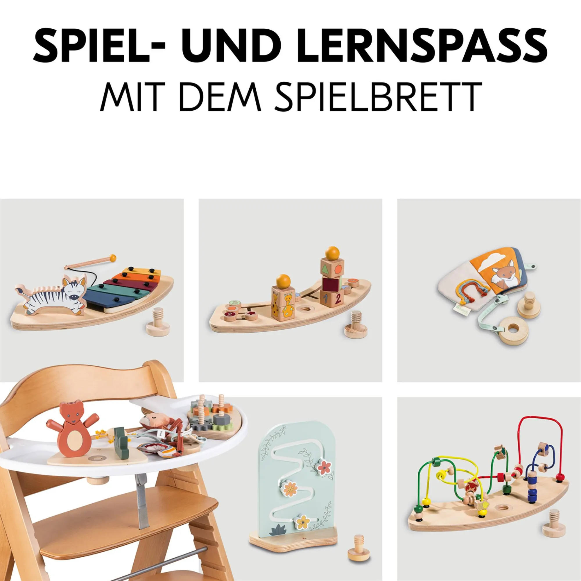 Best Beta+ Natur mit Sitzauflage Uni Treppenhochstühle