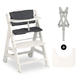 Beta+ White mit Sitzauflage Anthrazit Treppenhochstühle