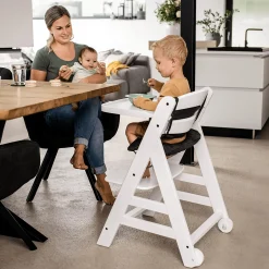 Beta+ White mit Sitzauflage Anthrazit Treppenhochstühle