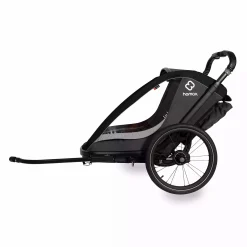 Best Cocoon One Einsitzer Grey/Black Fahrradanhänger