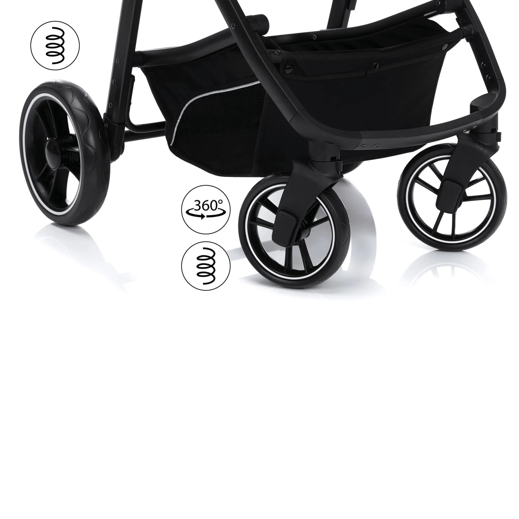 Discount Denver 2in1 Anthrazit Melange Kinder Buggys|Kombi-Kinderwagen
