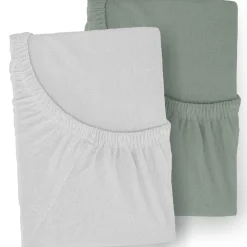 2er Set Jersey Spannbetttücher 40 x 90 cm Babybettwäsche