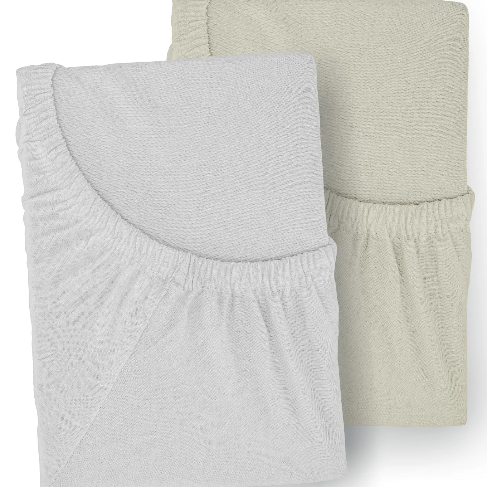 2er Set Jersey Spannbetttücher bis 70 x 140 cm Babybettwäsche