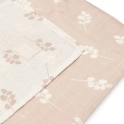 Clearance 2er Set Mulltücher Zweige 115 x 115 cm Mullwindeln|Mullwindeln