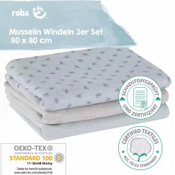 3er Set Mullwindeln Mullwindeln|Mullwindeln