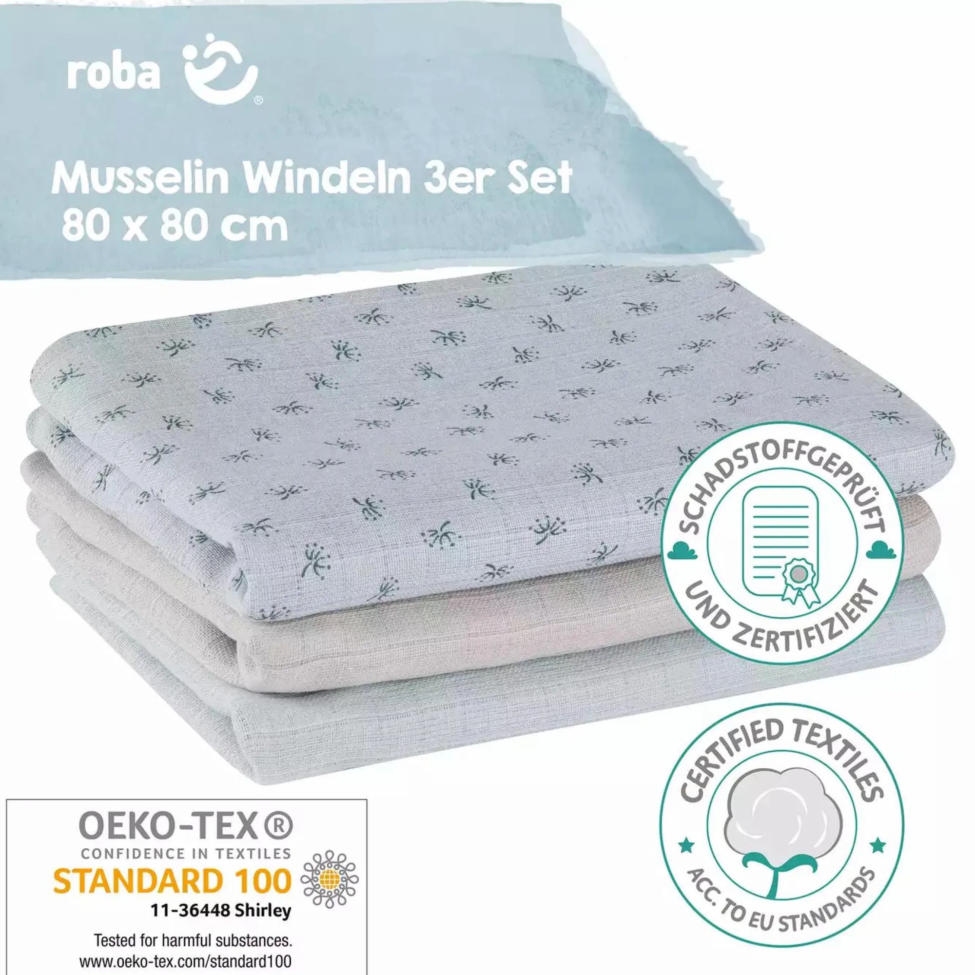 3er Set Mullwindeln Mullwindeln|Mullwindeln