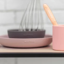 Best Esslern-Set rosa/aubergine Besteck & Geschirr