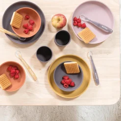 Best Esslern-Set rosa/aubergine Besteck & Geschirr