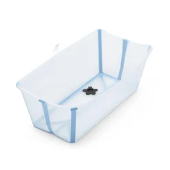 Best Flexi Bath® Transparent Ocean Blue mit hitzeempfindlichem Stöpsel Badewannen