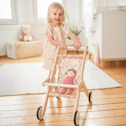 Holz-Puppenbuggy Flora Kinder Puppen & Puppenwagen