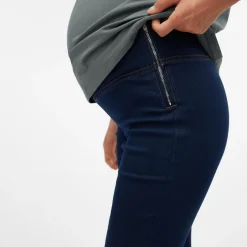 Discount Jeggings Dark Blue Denim Umstandshosen