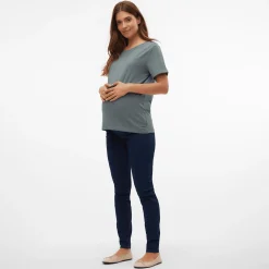 Discount Jeggings Dark Blue Denim Umstandshosen