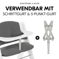Best Kissen-Set Dark Grey Hochstuhl Zubehör