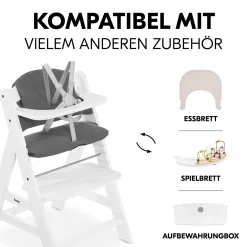Best Kissen-Set Dark Grey Hochstuhl Zubehör