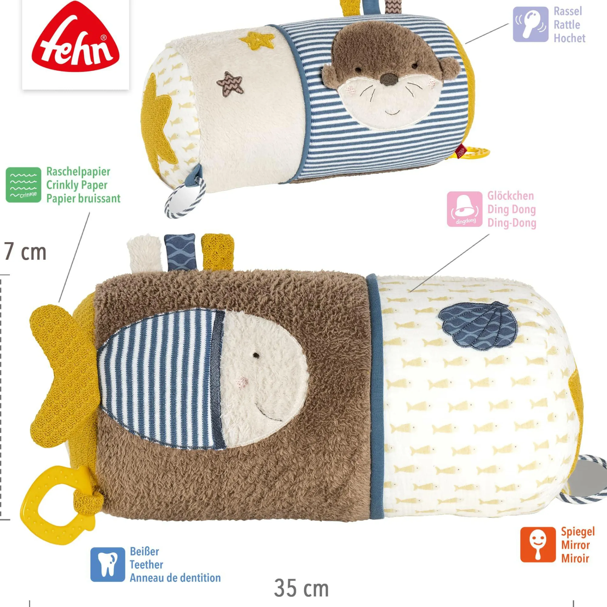 Outlet Krabbelrolle Otter Theo Krabbelspielzeug|Krabbelrollen