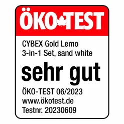 Best LEMO Hochstuhl 4in1 Set Sand/White Treppenhochstühle