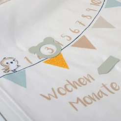 Outlet Meilensteindecke-Softpeach Waldtiere Krabbeldecken|Krabbeldecken