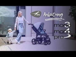 Best Mono 4 Rahmen mit Lufträdern Kinder Kombi-Kinderwagen