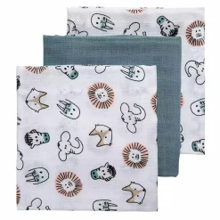 Mullwindeln Animal Green Mullwindeln|Mullwindeln