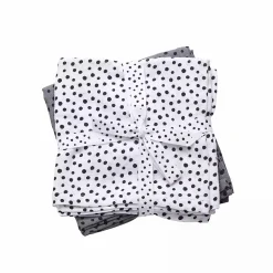 New Mullwindeln Happy Dots Grey Mullwindeln|Mullwindeln