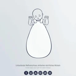 Discount Musselin-Babyschlafsack Gr. 62/68 Schlafsäcke|Schlafsäcke