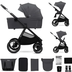 Best NEA 2.0 Deep Grey Kinder Kombi-Kinderwagen