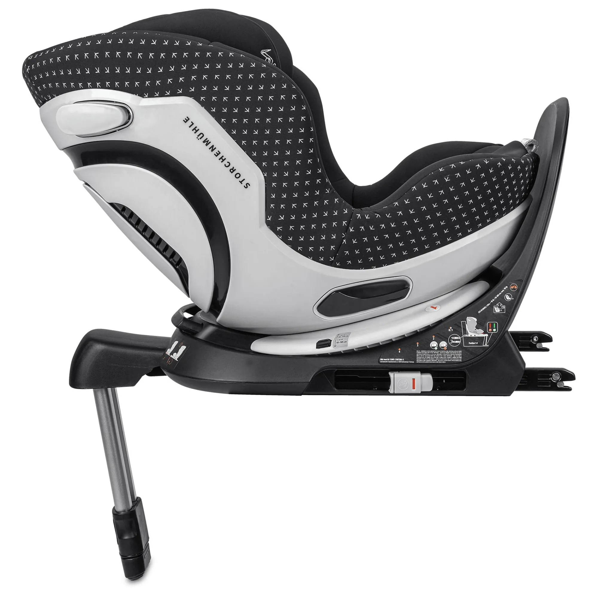 Best Niki Start M Onyx Kinder Kindersitze Isofix|Reboarder 0-18 Kg, Gruppe 0+/1