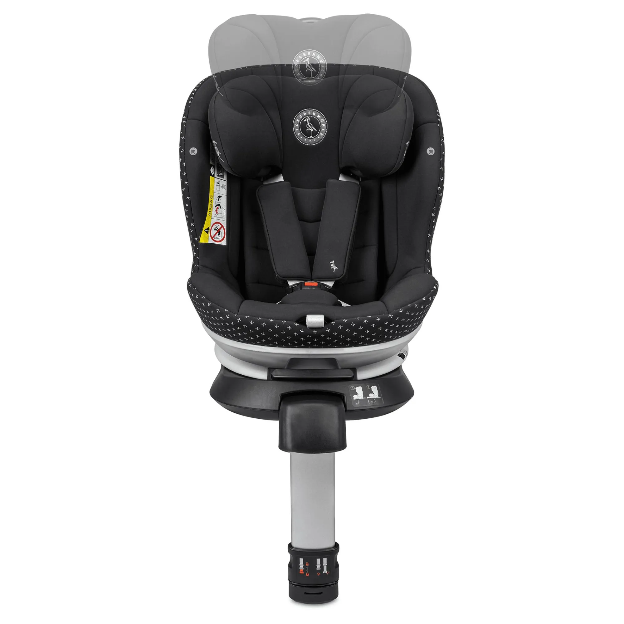 Best Niki Start M Onyx Kinder Kindersitze Isofix|Reboarder 0-18 Kg, Gruppe 0+/1