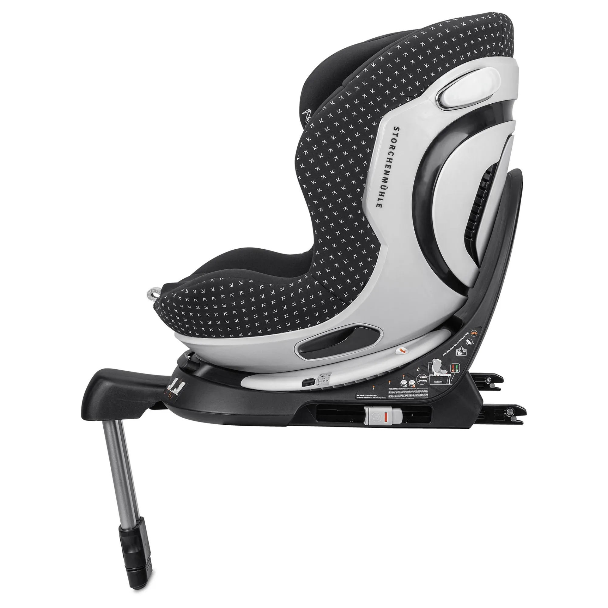 Best Niki Start M Onyx Kinder Kindersitze Isofix|Reboarder 0-18 Kg, Gruppe 0+/1