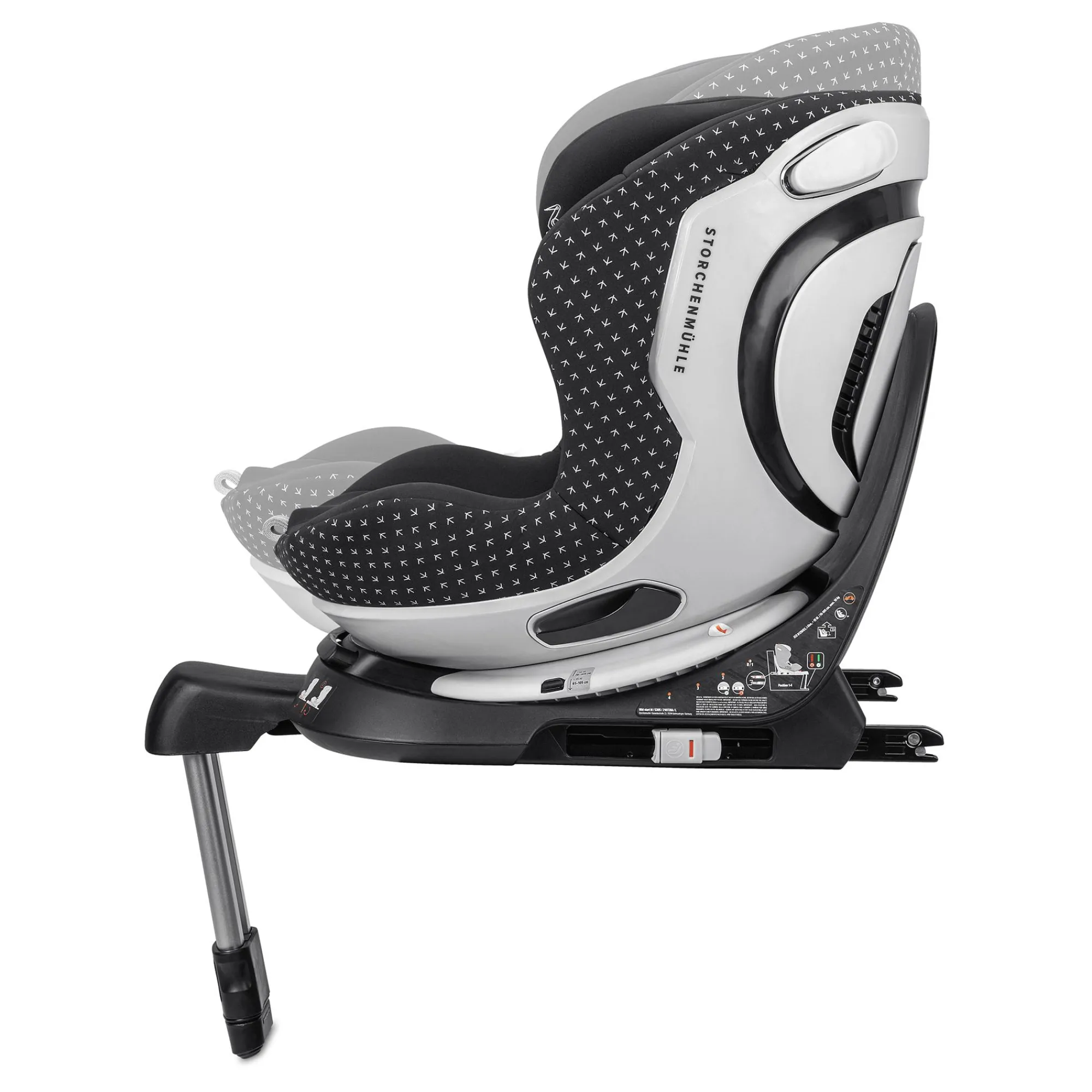 Best Niki Start M Onyx Kinder Kindersitze Isofix|Reboarder 0-18 Kg, Gruppe 0+/1