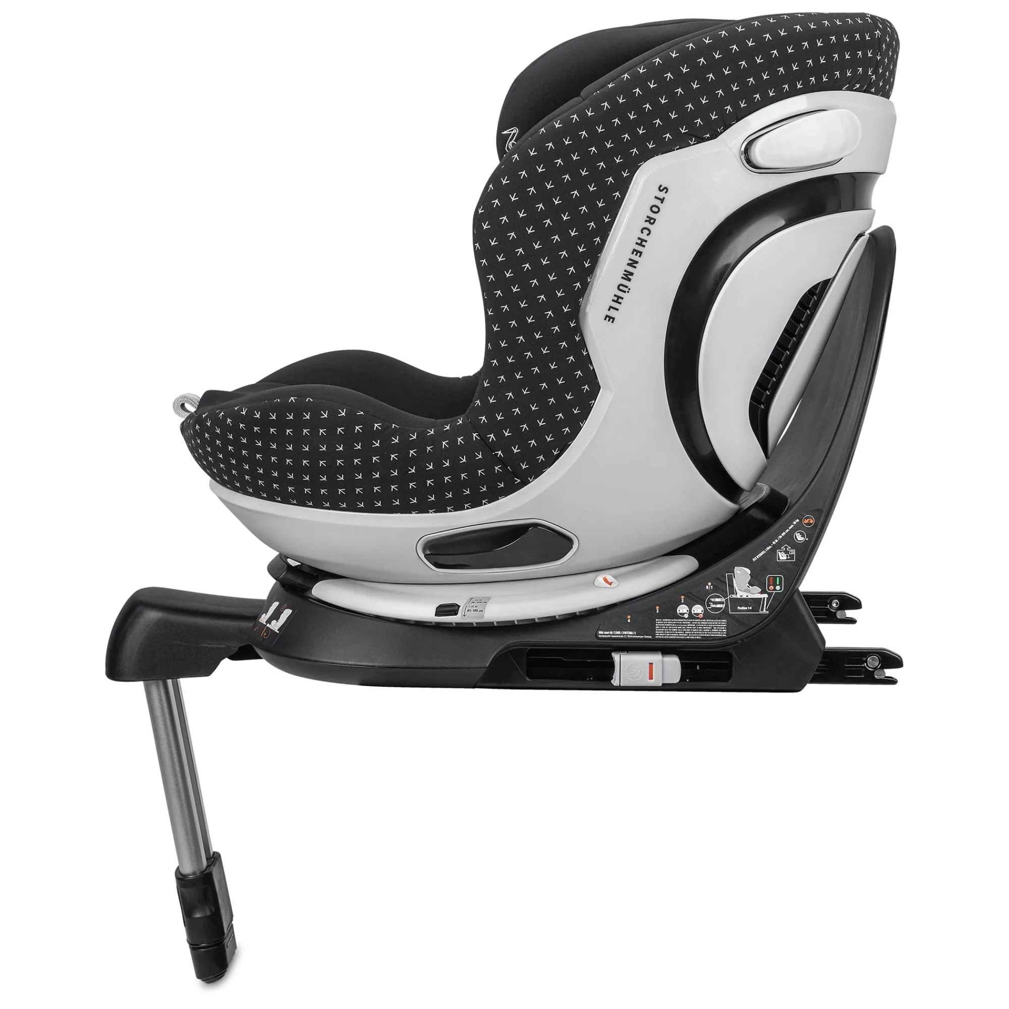 Best Niki Start M Onyx Kinder Kindersitze Isofix|Reboarder 0-18 Kg, Gruppe 0+/1