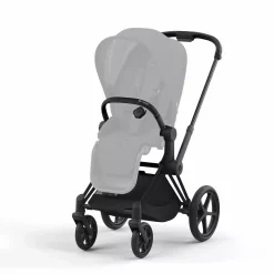 Best Priam Rahmen Matt Black Kinder Kombi-Kinderwagen