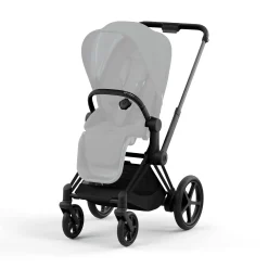Online Set e-Priam Rahmen Matt Black mit Wanne Lux und Sitzpaket Cozy Kinder Kinderwagen Komplettsets|Kombi-Kinderwagen