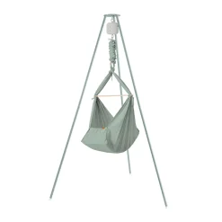 Best Set Federwiege Basic mit Ständer Basic & Motor Sage Green Babybetten