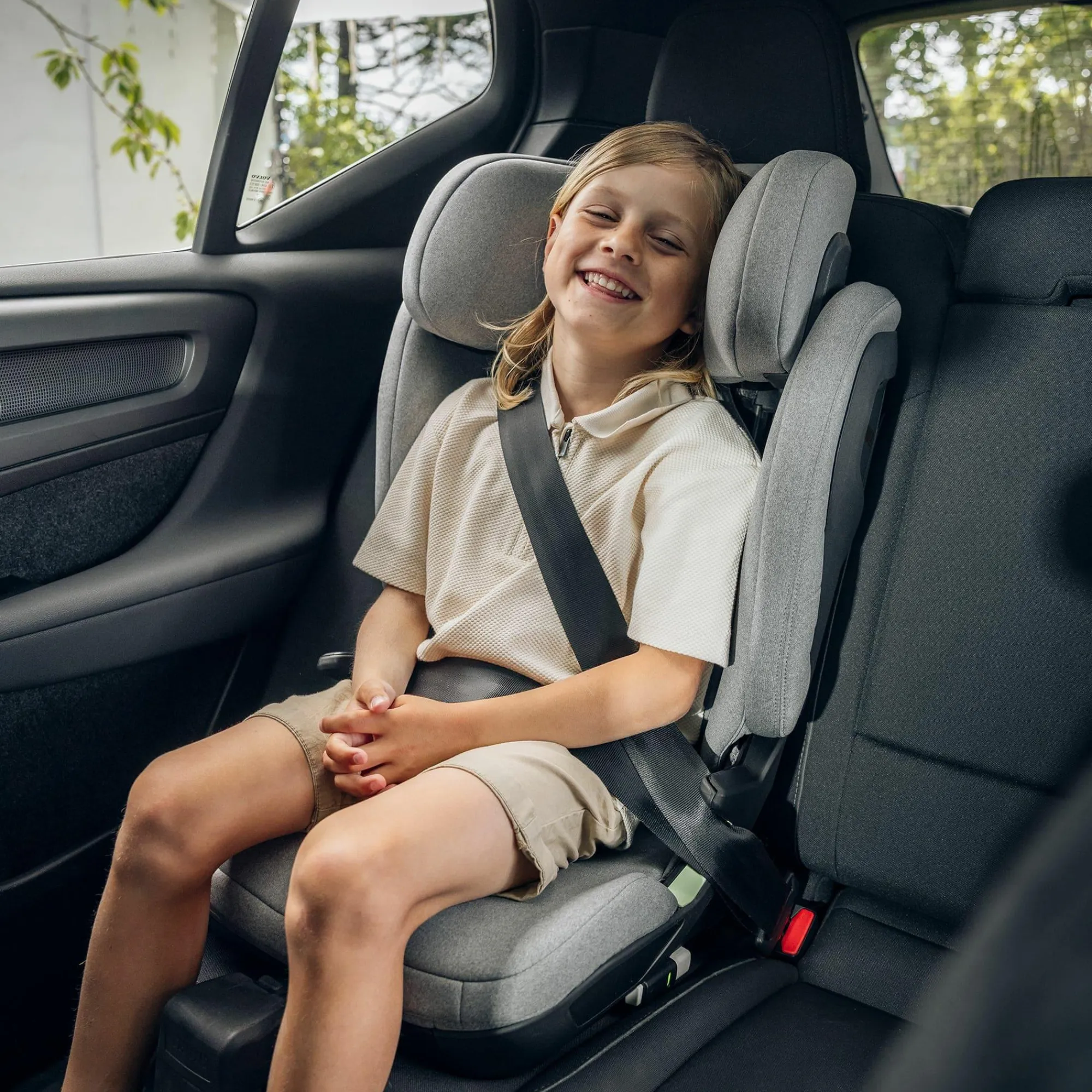 Best Set Palm mit Fußstütze Black Kinder Kindersitze Isofix|Kindersitze 15-36 Kg, Gruppe 2/3