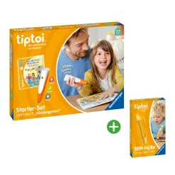 Best Set tiptoi® Starter-Set: Stift + Buch Kindergarten mit tiptoi® Stift-Hülle Kinder Kinderbücher|Spielzeug Ab 3 Jahren