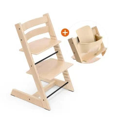 Best Set Tripp Trapp® Natural mit Baby Set Treppenhochstühle