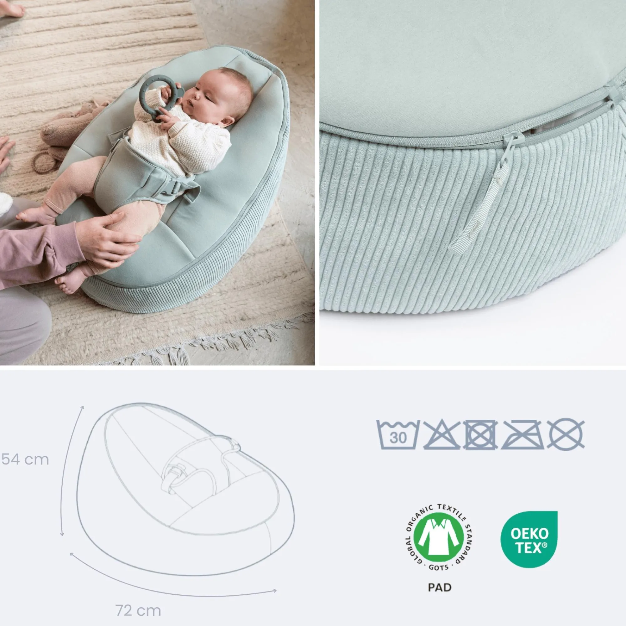 Best Sitzsack Seat'n Grow Green Kinder Kindersitzgruppen|Spielgeräte