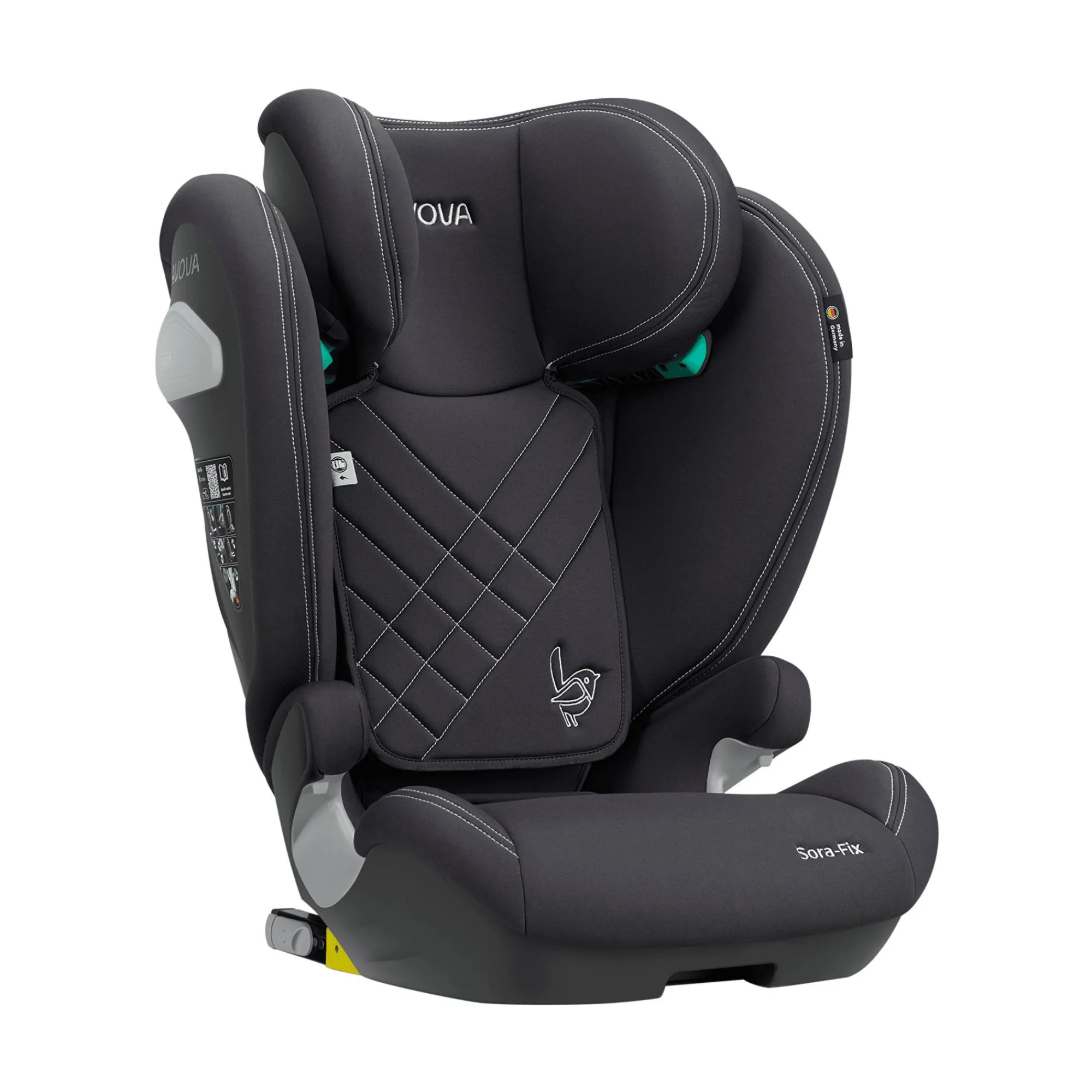 Best Sora-Fix Koala Grey Kinder Kindersitze Isofix|Kindersitze 15-36 Kg, Gruppe 2/3