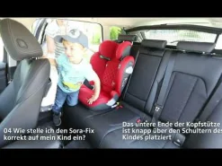 Best Sora-Fix Maple Red Kinder Kindersitze Isofix|Kindersitze 15-36 Kg, Gruppe 2/3