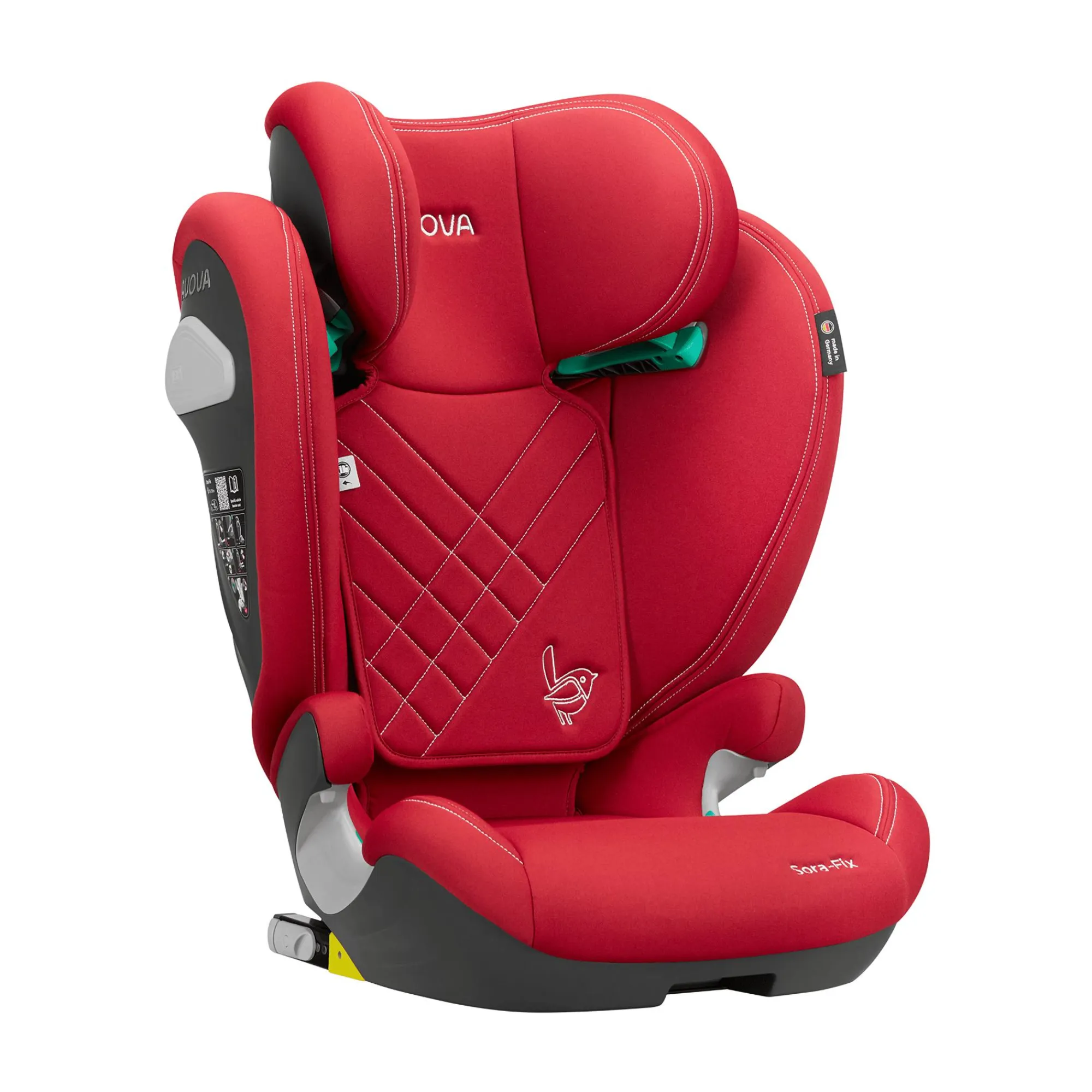 Best Sora-Fix Maple Red Kinder Kindersitze Isofix|Kindersitze 15-36 Kg, Gruppe 2/3