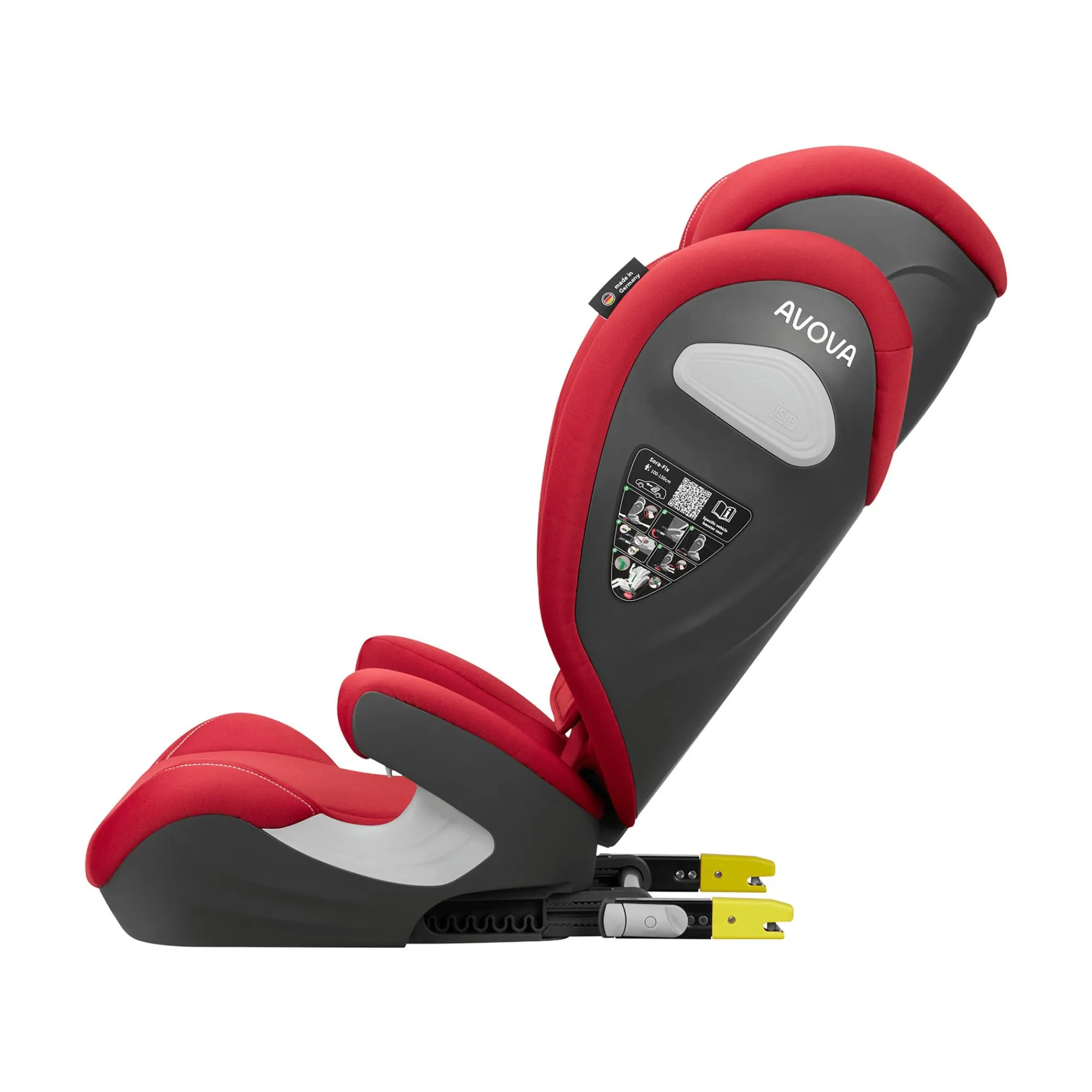 Best Sora-Fix Maple Red Kinder Kindersitze Isofix|Kindersitze 15-36 Kg, Gruppe 2/3