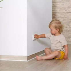 Steckdosenschutz, klebbar, transparent Kinder Kindersicherung